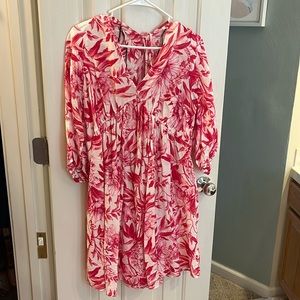 Pink floral H&M dress